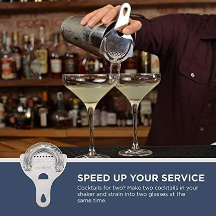 Hawthorne Cocktail Strainer - Stainless Steel Strainer for Professional Bartenders and Mixologists