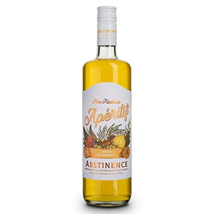 Abstinence Spirits Lemon Aperitif | Award Winning Non-Alcoholic Spirit | 750ml
