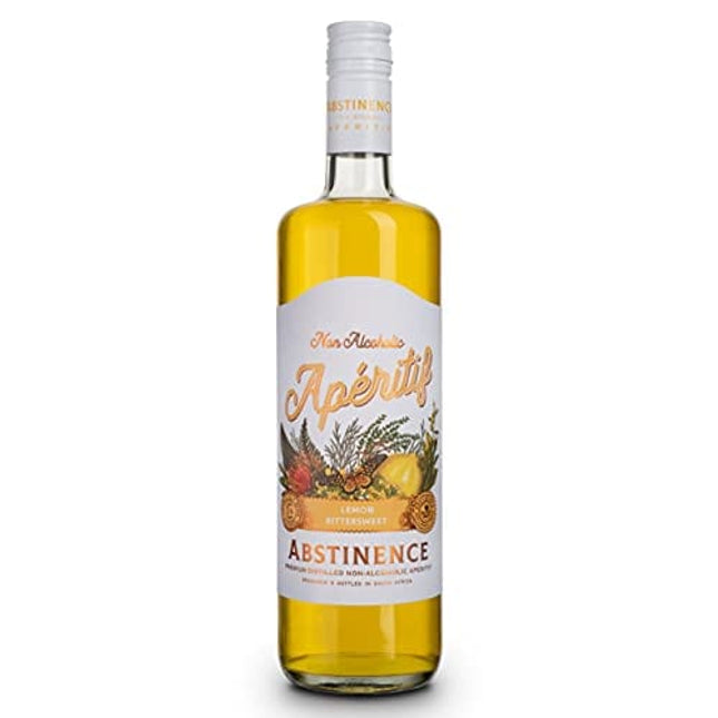 Abstinence Spirits Lemon Aperitif | Award Winning Non-Alcoholic Spirit | 750ml