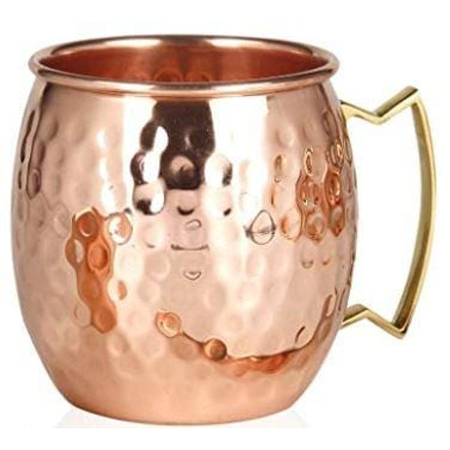 Barrel Style Moscow Mule Copper Mug with Brass Handle - Bulk Purchase - as low as USD $6.80 per mug