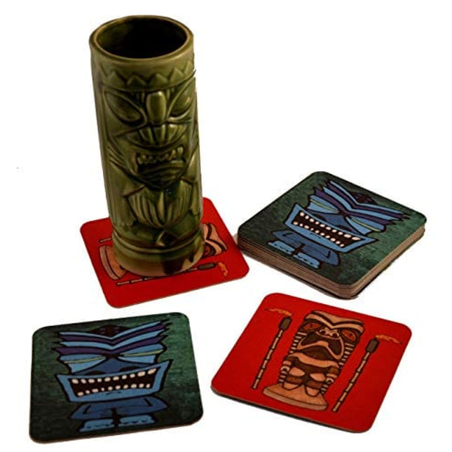 20 Tiki Bar Hawaiian Drink Cocktail Coasters