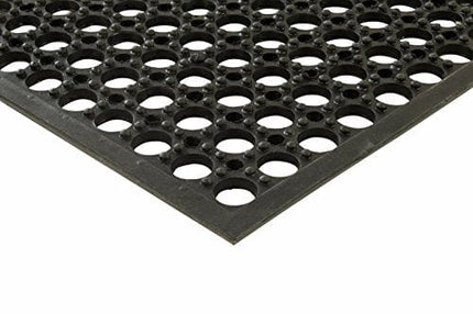 (3) Erie Tools 3x5 Rubber Drainage Floor Mat 36in. x 60in. Anti-Fatigue Anti-slip