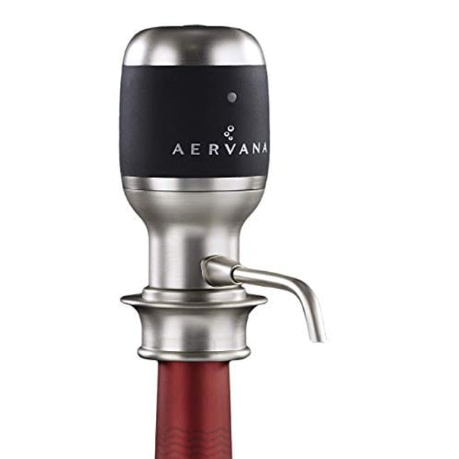 Aervana Original: Electric Wine Aerator and Pourer / Dispenser - Air Decanter - Personal Wine Tap for Red and White Wine