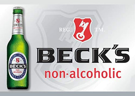 Malt Beverage Beck's German Non Alcoholic Beer 1 Pack of 6 Glass Bottles 12 fl.oz/354ml بكس بيرة بدون كحول