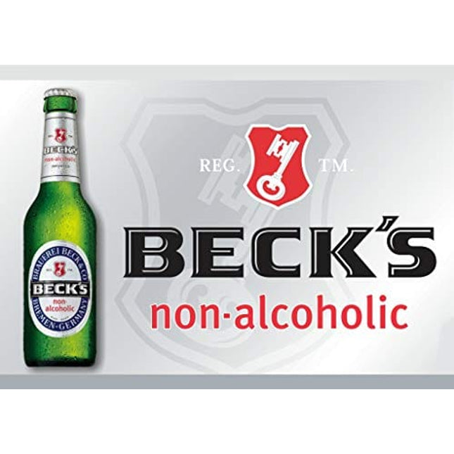 Malt Beverage Beck's German Non Alcoholic Beer 1 Pack of 6 Glass Bottles 12 fl.oz/354ml بكس بيرة بدون كحول