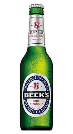 Malt Beverage Beck's German Non Alcoholic Beer 1 Pack of 6 Glass Bottles 12 fl.oz/354ml بكس بيرة بدون كحول