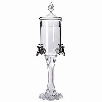 ALANDIA Absinthe Fountain Set Heure Verte | 1x Fountain with 4 spouts | 4X Absinthe Glasses | 4X Absinthe Spoons | 1x Absinthe Sugar Cubes | Drink Absinthe The Traditional Way!