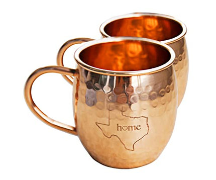 Alchemade 100% Pure Hammered Copper 16 Oz Barrel Mug For Moscow Mules, Mint Juleps, & All Other Cocktails - Made to Last a Lifetime Without Tarnishing