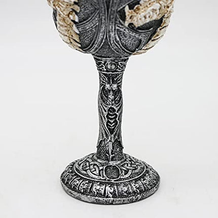 Medieval GOT Dragon wine goblet - D&D Game chalice cup of Thrones Merchandise dungeons and dragons gift Party 7oz Stainless Steel Gothic Drinking cups