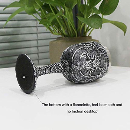 Roaring Fire Dragon Goblet - Medieval Wine Chalice Drinking Cup - Ideal Novelty Gothic Gift Party Idea
