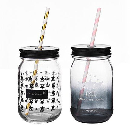 ALINK Biodegradable Paper Straws, 100 Pink Straws / Gold Straws for Party Supplies, Birthday, Wedding, Bridal / Baby Shower Decorations and Holiday Celebrations