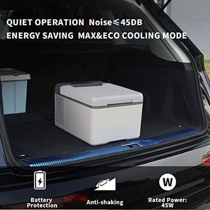 Alpicool C9 Mini Portable Refrigerator 10 Quart(9 Liter) 12 Volt Fridge Freezer for Car, Vehicle, Truck, RV, Boat, Mini Fridge Freezer for Driving, Travel, Fishing, Outdoor -12/24V DC