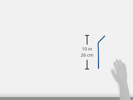 AmazonCommercial Silicone Straws and Cleaning Brushes - Set of (6) Straws and (2) Cleaning Brushes