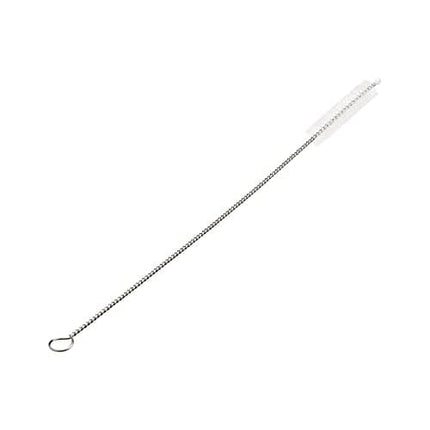 AmazonCommercial Silicone Straws and Cleaning Brushes - Set of (6) Straws and (2) Cleaning Brushes