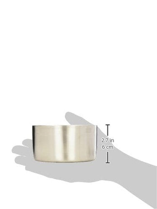 American Metalcraft SW4 Stainless Steel Double-Wall Food Coaster, Satin Finish, 4 3/4-Inch Diameter, Silver