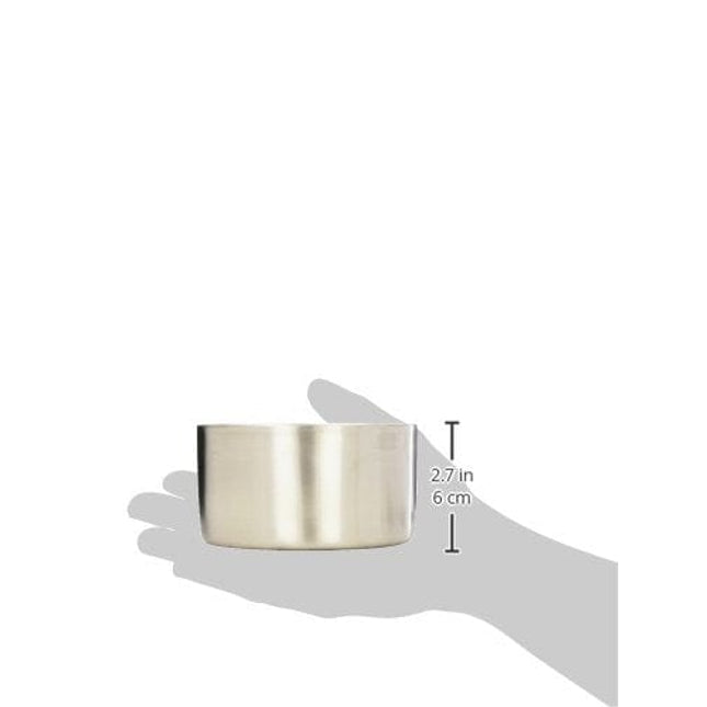 American Metalcraft SW4 Stainless Steel Double-Wall Food Coaster, Satin Finish, 4 3/4-Inch Diameter, Silver