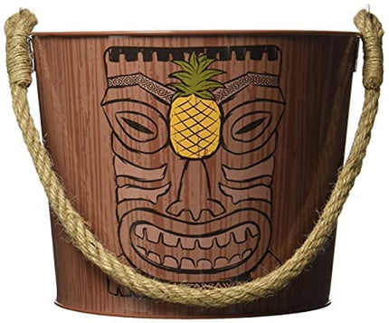 Tiki Metal Ice Bucket | 10" dia. | 1 Pc