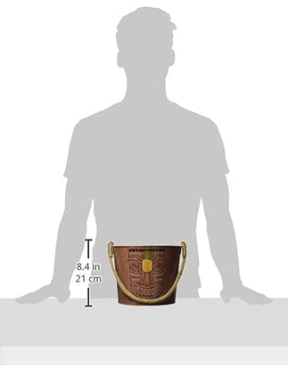 Tiki Metal Ice Bucket | 10" dia. | 1 Pc