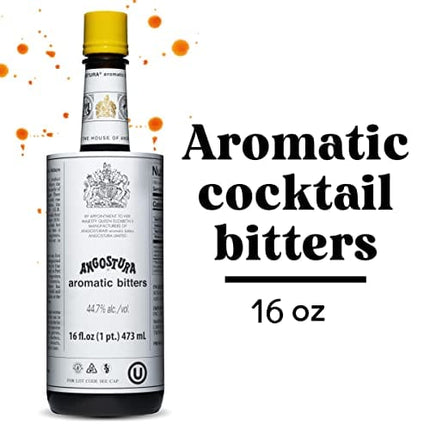 Angostura Aromatic Cocktail Bitters, 16 Fl Oz