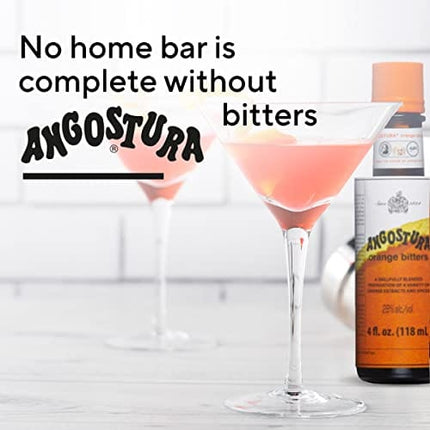 ANGOSTURA Orange Bitters, Cocktail Bitters for Professional and Home Mixologists, Kosher Certified, Sodium Free, 4 FL OZ