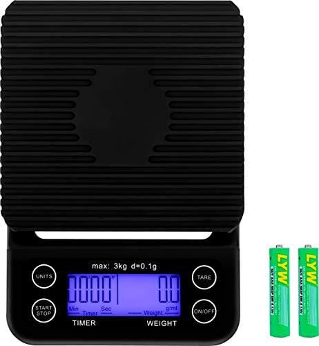 Coffee Scale with Timer,Coffee Scale with Timer Small,Pour Over Coffee Scale Timer,Coffee Scales with Timer,Espresso Scale with Timer(Batteries Included)