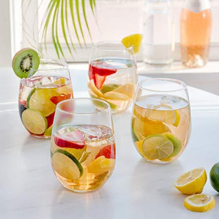 ARC International Cachet 21 Ounce Stemless Wine Glass, Set of 4, Set, 1, Clear