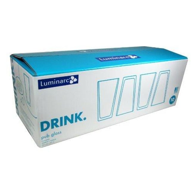 ARC International Luminarc Pub Beer Glass, 16-Ounce, Set of 10