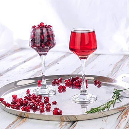 Argon Tableware 6x 80ml (2.8oz) Sherry/Liqueur Glasses - Home Restaurant Shot Spirit Glass - Dishwasher Safe