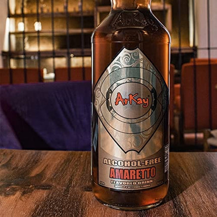 ArKay Non-Alcoholic Amaretto | Make Great Zero Proof Cocktails | Amaretto Alternative | 0 Calories 0 Sugar