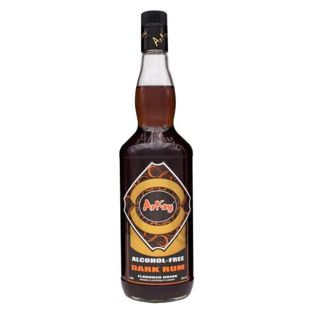 ArKay Non-Alcoholic Dark Rum | Make Great Zero Proof Cocktails | Rum Alternative | 0 Calories 0 Sugar |