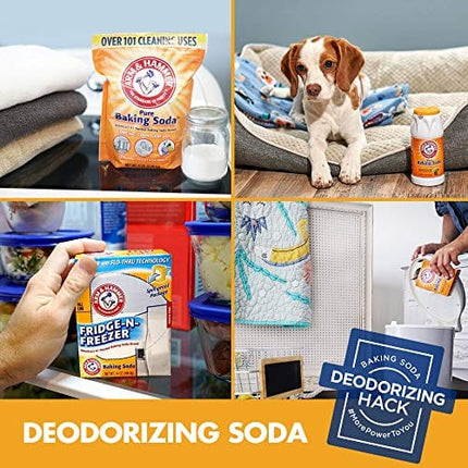 Arm & Hammer Baking Soda Fridge-n-Freezer Odor Absorber, 14 oz. - 12 Pack
