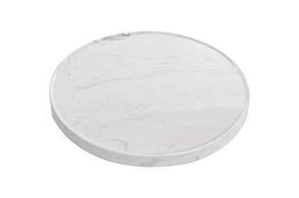 Carrara, Matte, 16", Cultured Marble, Ara, Lazy Susan, Turntable