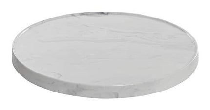 Carrara, Matte, 16", Cultured Marble, Ara, Lazy Susan, Turntable