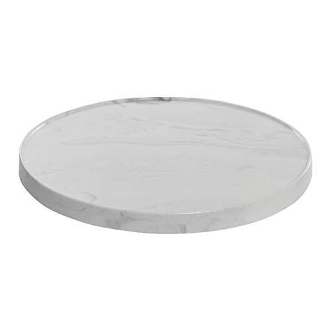Carrara, Matte, 16", Cultured Marble, Ara, Lazy Susan, Turntable