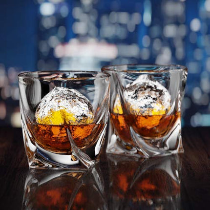 Ashcroft Twist Whiskey Glasses - 10oz - Set or 2 - Rocks Whisky Glasses - Crystal Scotch glasses or Bourbon Whisky Glass - The ideal old fashioned whiskey glass - Whiskey Glasses for men