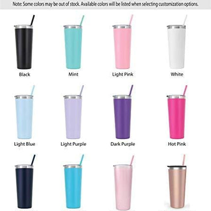 Personalized Laser Engraved 22 oz Stainless Steel Tumbler with Custom Mama/Papa Bear and Cubs - Includes Straw and Lid - Bear, Mama, Papa, Cubs, Parent Gift, Mother's Day Gift, Father's Day Gift