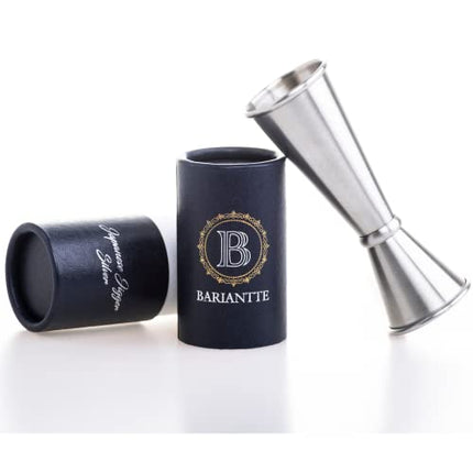 Bariantte Cocktail Measuring Jigger for Bartending Stainless Steel Double Jigger Liquor Shot Measure Cup Professional Japanese Jigger 2 oz 1 oz