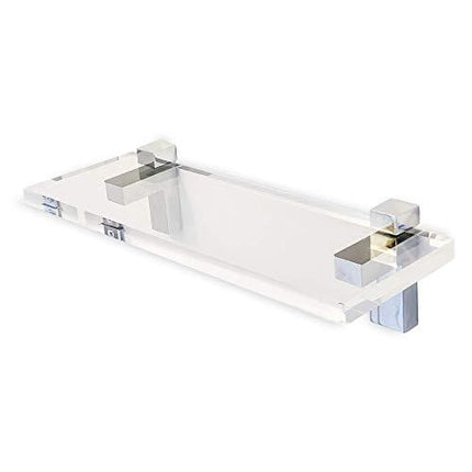 Liquor Bottle Display Shelf - Bar Shelves for Liquor Bottles in Diamond Polish Finish. Acrylic Display for Liquor in Home Bar or for Your Memorabilia Sturdy Acrylic Glass Shelf. Made in USA.