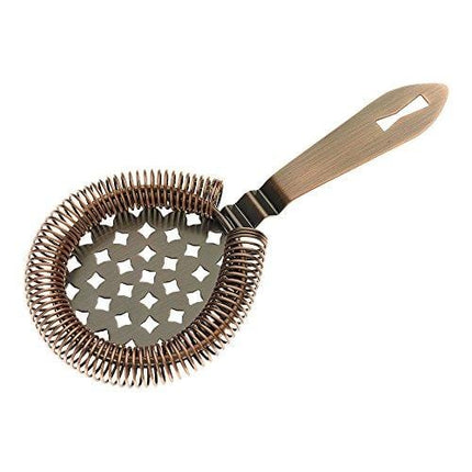 Barfly Classic Hawthorne Spring Bar Strainer, O/S, Antique Copper