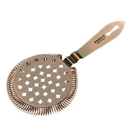 Barfly Classic Hawthorne Spring Bar Strainer, O/S, Antique Copper
