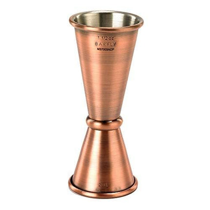 Barfly M37003ACP Japanese Style Jigger, 1 oz x 1-1/2 oz, Antique Copper