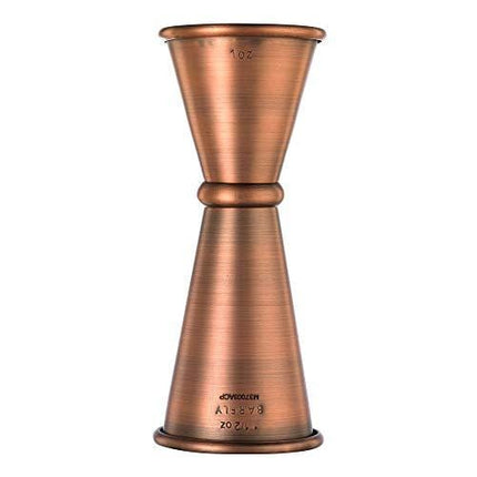 Barfly M37003ACP Japanese Style Jigger, 1 oz x 1-1/2 oz, Antique Copper