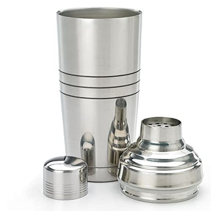 Barfly Double Wall Insulated Cocktail Shaker Tin, 19 oz (550 ml), Stainless (M37157)