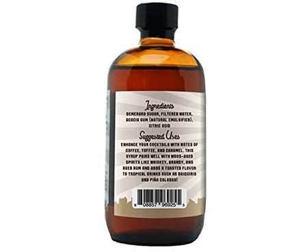 Barrel Roll Bar Essentials Cocktail Mixers - Demerara Cocktail Mix - All-Natural Demerara Drink Mix - USA Handcrafted Cocktail Syrups - Small Batch Cocktail Bitters with Real Cane Sugar - 2 x 8 Ounce