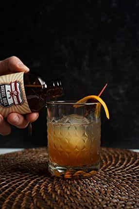 Barrel Roll Bar Essentials Cocktail Mixers - Old Fashioned Cocktail Kit - All-Natural Old Fashioned Drink Mix & Cocktail Cherries