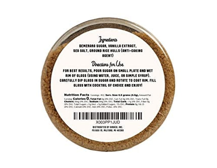 Barrel Roll Bar Essentials Cocktail Rimmers - Bartender Accessories, Finishing Salt Garnish for Drinks, Glass Rimming Salts & Sugars - Natural Ingredients - Golden Demerara - 8 oz 452 Servings
