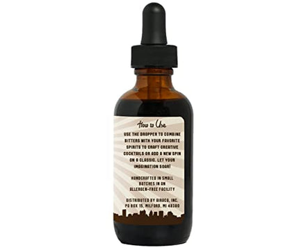 Barrel Roll Bar Essentials Espresso Cocktail Bitters | Drink Mixers for Cocktails | Premium Cocktail Mixers | Barrel Aged Bitters for Cocktails and Alcohol | Allergen & Gluten Free | 2 fl oz. Bottle