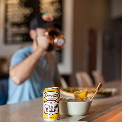 Barritt's Original Ginger Beer, Non-Alcoholic Soda Cocktail Mixer, 12 fl oz Cans, 24 Pack