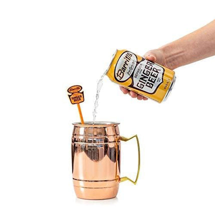 Barritt's Original Ginger Beer, Non-Alcoholic Soda Cocktail Mixer, 12 fl oz Cans, 24 Pack