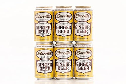 Barritt's Original Ginger Beer, Non-Alcoholic Soda Cocktail Mixer, 12 fl oz Cans, 12 Pack